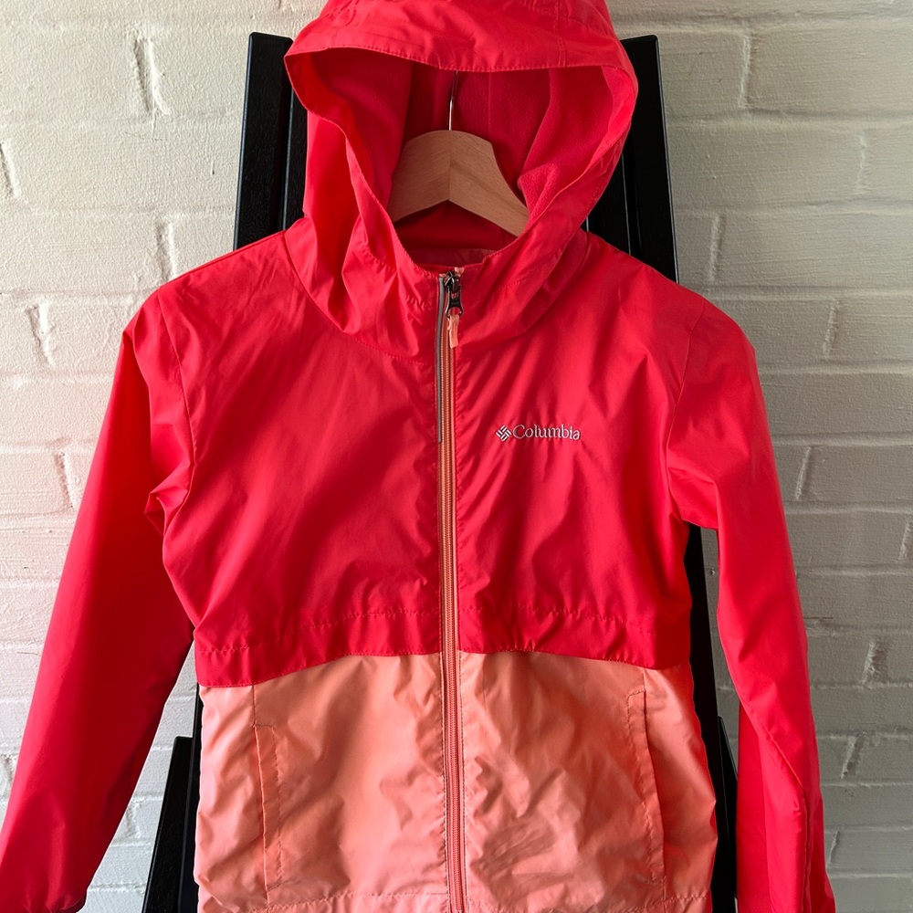 Columbia Rain Jacket - Girls size M (10-12)